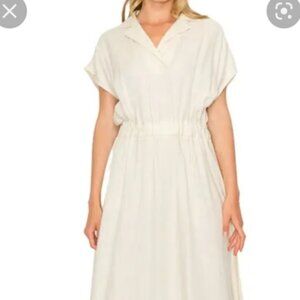 Melloday Linen Cream Pullover Mother Of Pearl Buttons In Back Tag Size Size S